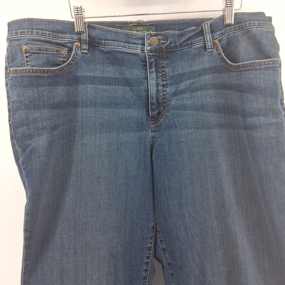 Lauren Ralph Lauren 18W Straight Leg Jeans Stretch Denim Classic Fit Plus Size - Picture 3 of 14